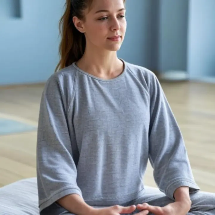 Varga Júlia meditatív jóga és mindfulness oktató portréja